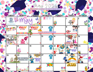 ✨May 2026 Activity Calendar ✨